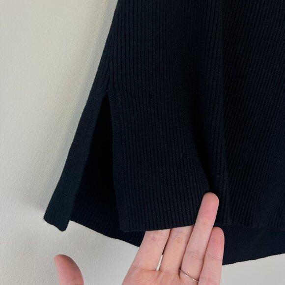 Abercrombie & Fitch Black Strapless Ribbed Knit Sweater Tube Top - Picture 3 of 5